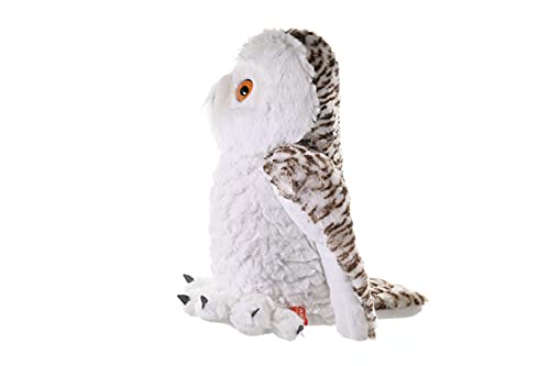 Wild Republic Snowy Owl Plush Soft Toy, Cuddlekins Cuddly Toys, Gifts for Kids, White, 30 cm