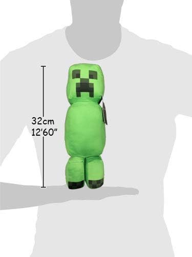 Plush Minecraft Video Game Characters - Enderman, Camel, Ocelot, Pig, Steve, Alex, Creeper, Wolf - Sizes according to Model - Super Soft Quality (Creeper)