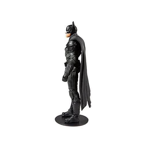 McFarlane Toys, 7-Inch DC Batman Action Figure with 22 Moving Parts, Collectible DC Batman Movie Figure with Stand Base and Unique Collectible Character Card – Ages 12+