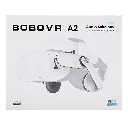 BOBOVR A2 Air Headphones Compatible with Oculus Quest2, VR Accessories Audio Soluation For Quest2, Magnetic Double Earmuff Design (A2 Air)