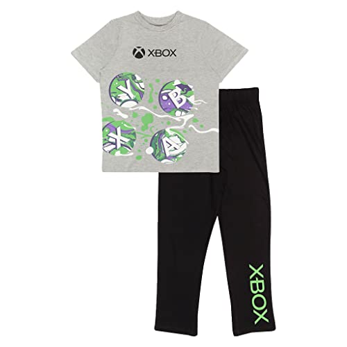 Xbox Controller Buttons Long Pyjamas Set, Kids, 5-15 Years, Black, Official Merchandise