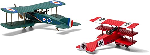 Airfix A02050V Vintage Classic Fokker DR.1 and Bristol F.2B Dogfight Double set 1:72 Scale Plastic model making kits