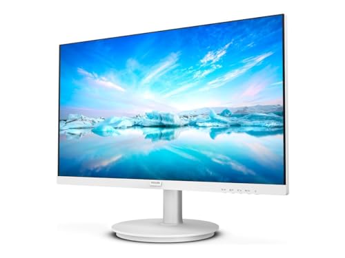PHILIPS 241V8AW - 24" FHD Monitor with inbuilt Speakers (1920x1080, 75 Hz, VGA, HDMI) White