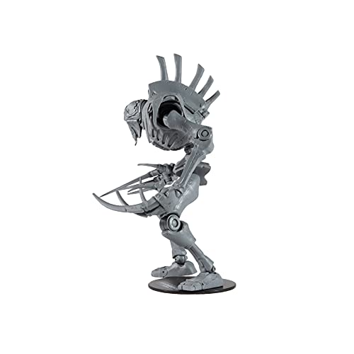 McFarlane Toys, Warhammer 40000 Necron Flayed One Action Figure with 22 Moving Parts, Unpainted Collectible Warhammer Figure with collectors stand base, Customise your figure – Ages 12+