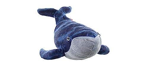 Wild Republic Blue Whale Plush Soft Toy, Cuddlekins Cuddly Toys, Gifts for Kids 30 cm