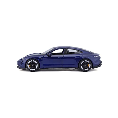 Bburago Porsche Taycan Turbo S in Blue 1/24 Scale (18-21098B)