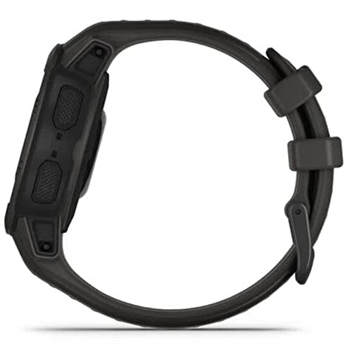 Garmin Instinct 2S SOLAR, Smaller Rugged GPS Smartwatch, Built-in Sports Apps and Health Monitoring, Solar Charging and Ultratough Design Features, Graphite