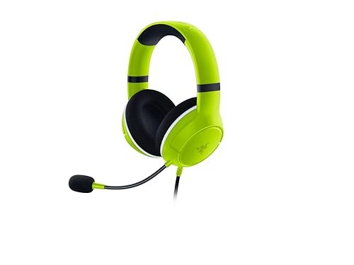 Razer Kaira X - Wired Headset for Xbox Series X|S (TriForce 50 mm Drivers, HyperClear Cardioid Mic, On-Headset Controls, 3.5 mm Jack, Cross-Platform Compatibility) Green