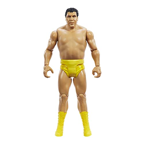 WWE Action Figure Andre the Giant WrestleMania Basics, Posable 6-inch Collectible for Ages 6 Years Old & Up, HKP85