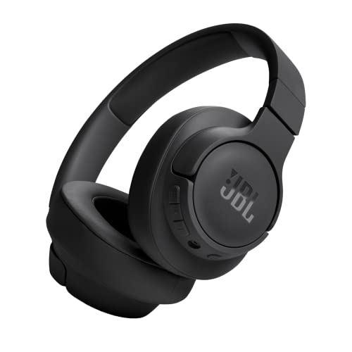 JBL Tune 720BT Wireless On-Ear Headphones, with JBL Pure Bass Sound, Bluetooth 5.3, Hands-Free Calls, Audio Cable and 76-Hour Battery Life, in Black