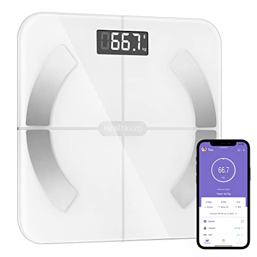 Digital Smart Body Weight Scales - Bathroom Weighing Loss Scale High Precision Analyzer Bluetooth with BMI Fitness Track Monitor