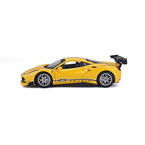 Bburago 18-26307 Ferrari Racing 488 Challenge 1:24 Scale Die-Cast Collectible Car, Yellow