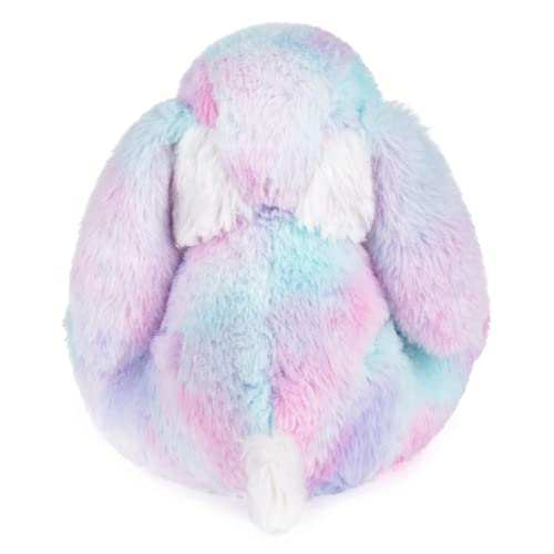 My OLi Easter Bunny Soft Toy 22cm/8.5" Plush Rabbit With Floppy Bunny Ears Stuffed Animal Bunny Teddy Toy Easter Bunny Decorations Gifts For Babies Kids Boys Girls | Rainbow