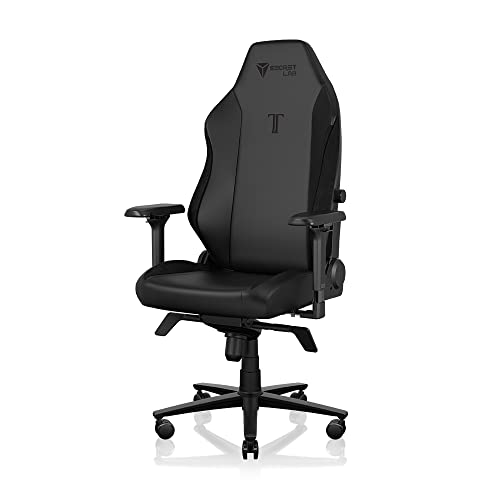 Secretlab TITAN Evo 2022 Black Gaming Chair - Reclining - Ergonomic & Comfortable Computer Chair with 4D Armrests - Magnetic Head Pillow & 4-way Lumbar Support - Black - Hybrid Leather