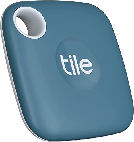 Tile Mate (2022) Bluetooth Item Finder, 1 Pack, 60m finding range, works with Alexa & Google Home, iOS & Android Compatible, Find your Keys, Remotes & More, Canyon Blue