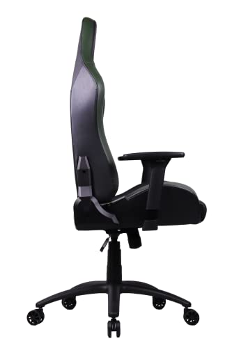 Oversteel - DIAMOND Professional Gaming Chair Leatherette, 3D Armrests, Height Adjustable, Reclining 180º, Gas Piston Class 4, Up to 150Kg, Color Green