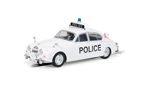 Scalextric Hornby Hobbies LTD C4420 Jaguar Mk2-Police Edition Slot-Cars Street and Rally, White, 1:32 Scale