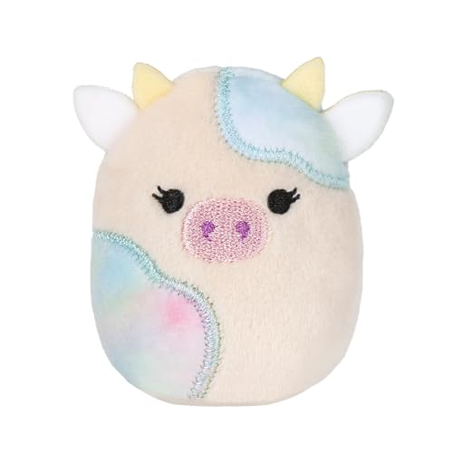 Squishville by Original Squishmallows Cow Squad Plush - Four 2-Inch Squishmallows Plush Including Reshma, Candess, Calton, and 1 Surprise - Toys for Kids