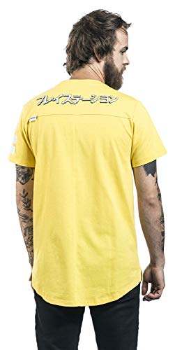 Playstation - Icons Long Line Men's T-Shirt (XXL) Yellow