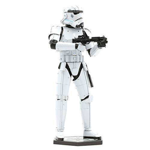 Metal Earth Fascinations Premium Series Star Wars Stormtrooper 3D Metal Model Kit Bundle with Tweezers