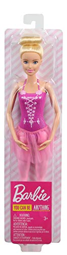 Barbie Ballerina Doll with Ballerina Outfit, Tutu, Sculpted Toe Shoes and Ballet-posed Arms for Ages 3 and Up, GJL59