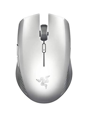 Razer Atheris Mercury Edition - Ergonomic Gaming Mouse (350-Hour Battery Life, 7,200 Dpi Optical Sensor, 2.4 Ghz Adaptive Frequency Technology) Mercury, White