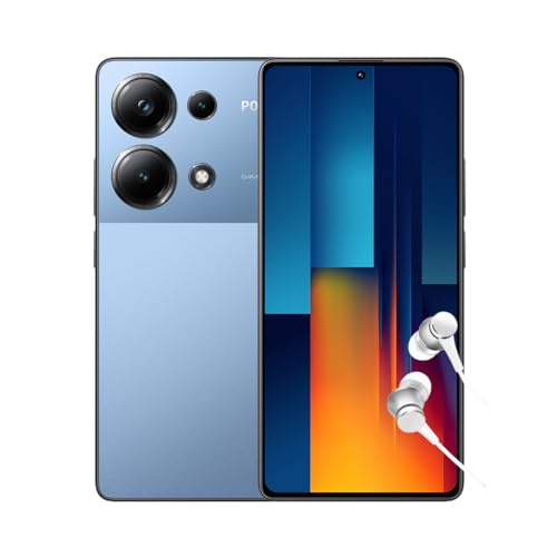 POCO M6 Pro Blue - Smartphone 12+512GB, Helio G99, 64MP triple camera, 6.67" Flow 120Hz AMOLED display, 5000mAh, 67W turbo charging (UK Version + 2 Years Warranty)