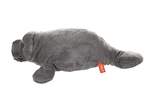 Wild Republic Manatee Plush Soft Toy, Cuddlekins Cuddly Toys, Gifts for Kids 30 cm,Grey