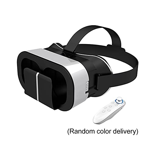 Jiakalamo VR Headset Universal Virtual Reality Goggles - Play Your Best Mobile Games 360 Movies with Soft & Comfortable New 3D VR Glasses with Controller(VR headset+handle)