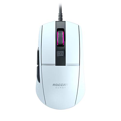 Roccat Burst Core - Extreme Lightweight Optical Core Gaming Mouse (high precision, optical sensor 8,500 dpi, only 68g, designed in Germany), white ROC-11-751