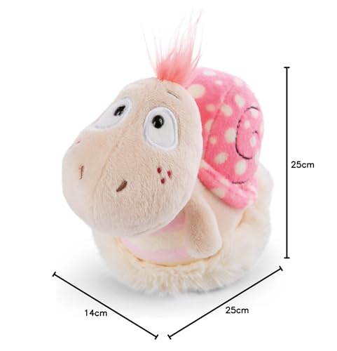 NICI 47938 Soft Snail 25 cm – Cuddly Toys for Girls, Boys & Babies – Fluffy Stuffed Playing, Cuddling & Collecting – Cosy Plush Animals, Beige