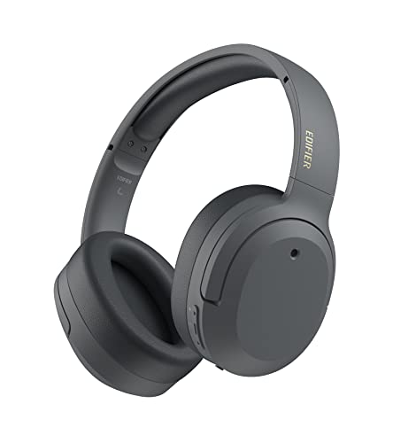 Edifier W820NB Plus Hybrid Active Noise Cancelling Headphones, Over Ear Bluetooth V5.2 Headphones with LDAC Codec, Hi-Res Audio, Fast Charge, Ideal for Travel, Flight, Train and Commute(Grey)