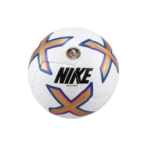Nike, Premier League Skills Mini Ball, White/Gold/Blue/Black, 1, Unisex Adult