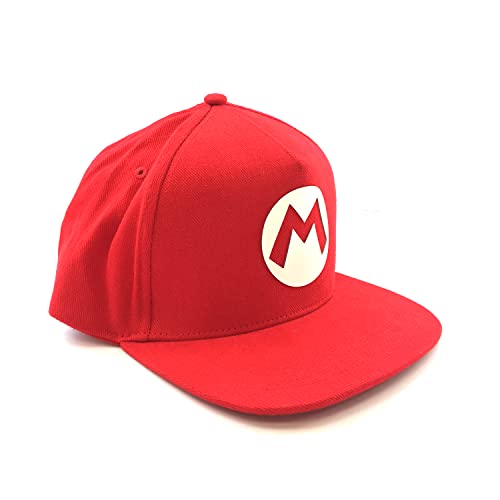 Nintendo Super Mario Badge Mario (Snapback Cap) One Size Red