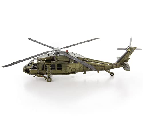 Metal Earth Fascinations UH-60 Black Hawk Helicopter 3D Metal Model Kit