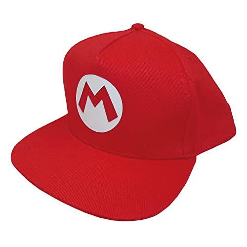 Nintendo Super Mario Badge Mario (Snapback Cap) One Size Red