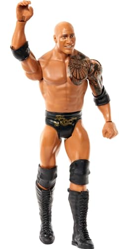 Mattel WWE The Rock Top Picks Action Figures, 6-inch Posable Collectible & Gift for Ages 6 Years Old & Up