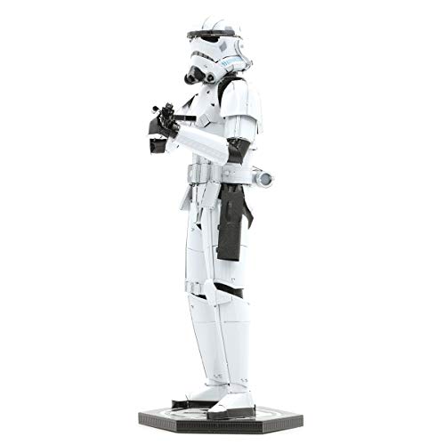 Metal Earth Fascinations Premium Series Star Wars Stormtrooper 3D Metal Model Kit Bundle with Tweezers