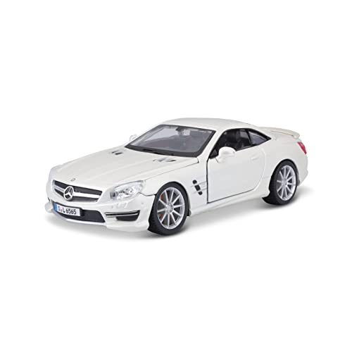 Bburago 18-21066 Mercedes-Benz SL 65 AMG Hardtop Diecast Model Kit, Black, 1:24 Scale