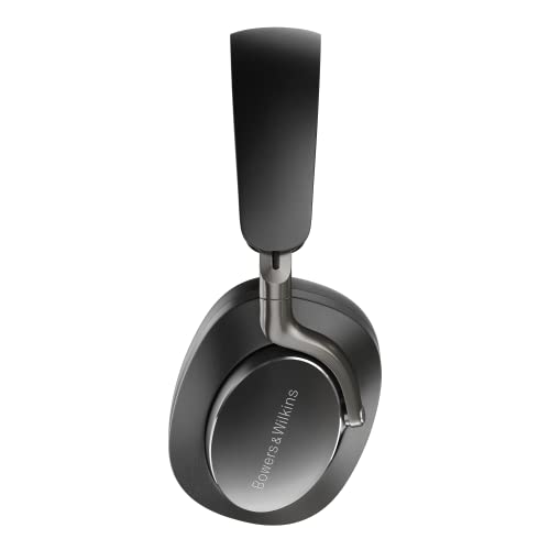 Bowers & Wilkins PX8 Flagship Noise Cancelling Wireless Over Ear Headphones with Bluetooth 5.0 & Quick Charge, 30 Hours of High-Resolution Playback and Built-In Microphone - Black