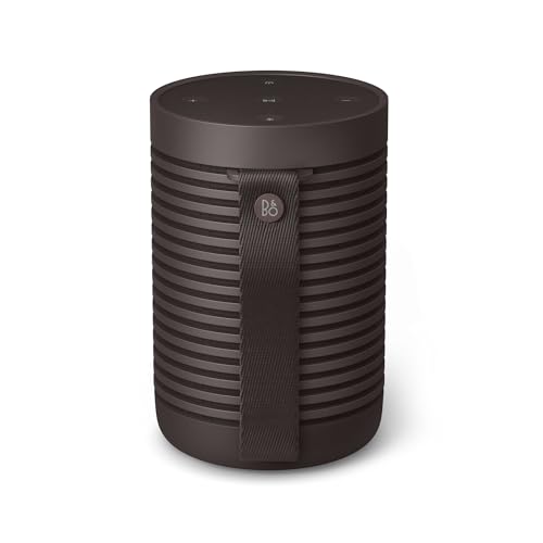 Bang & Olufsen Beosound Explore - High-end Wireless Portable Bluetooth Speaker for Outdoor, Home and Travel, 360 Degree IP67 Waterproof Speaker with Playtime Up to 27 Hours - Chestnut