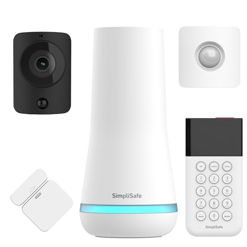 SimpliSafe Home Security Systems | 5 Piece Home Security Camera & Alarm System with Entry & Motion Sensor - Optional Monitoring Subscription - Compatible with Alexa