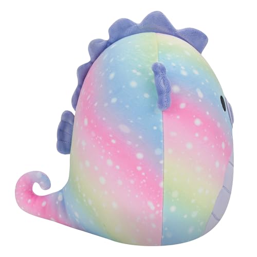 Squishmallows Emerald-Galaxy Seahorse 7.5" Add Squad, Ultrasoft Stuffed Animal Toy, Official Kellytoy Plush