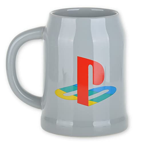 PlayStation Classic Unisex Beer Mug Multicoloured Ceramic Fan Merchandise, Gaming, Retro Gaming