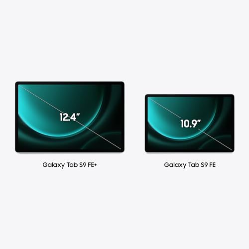 Samsung Galaxy Tab S9 FE Tablet with S Pen, 256GB, Long-lasting Battery, Mint, 3 Year Manufacturer Extended Warranty (UK Version)