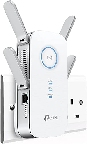TP-Link AC2600 Dual Band Mesh Wi-Fi Range Extender, Wi-Fi Booster/Hotspot with 1 Gigabit Port, Dual-Core CPU, Built-In Access Point Mode, Works with Any Wi-Fi Router, Easy setup, UK Plug (RE650)