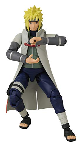 Anime Heroes Official Naruto Shippuden Action Figure - Namikaze Minato - Poseable Action Figure With Swappable Hands and Accessories 36905, Multi-colored