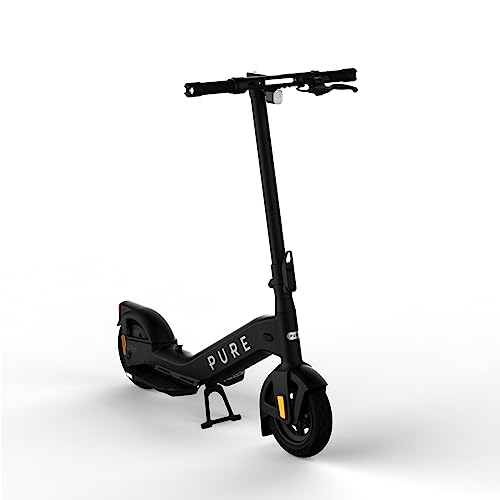 Pure Advance Electric Scooter Adult 25mi (40KM) Long Range, Powerful 500W Motor, Lightweight Foldable Electric Scooters, E Scooter with 10" Tubeless Tyres and Indicators