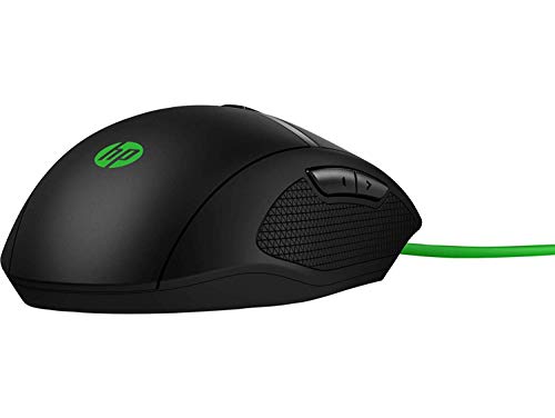 HP Pavilion Gaming 300 Wired USB Gaming Mouse, 5000 DPI Optical Sensor, On-the -Fly Settings, RGB LED, Ambidextrous , Black