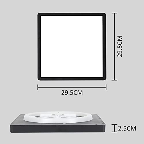 CBJKTX LED Ceiling Light Dimmable Ceiling Light Colour Changing Smart Panel Flat with RGB Backlight 36 W Remote Control App Controllable Square Lamp for Living Room Bedroom Children's Room